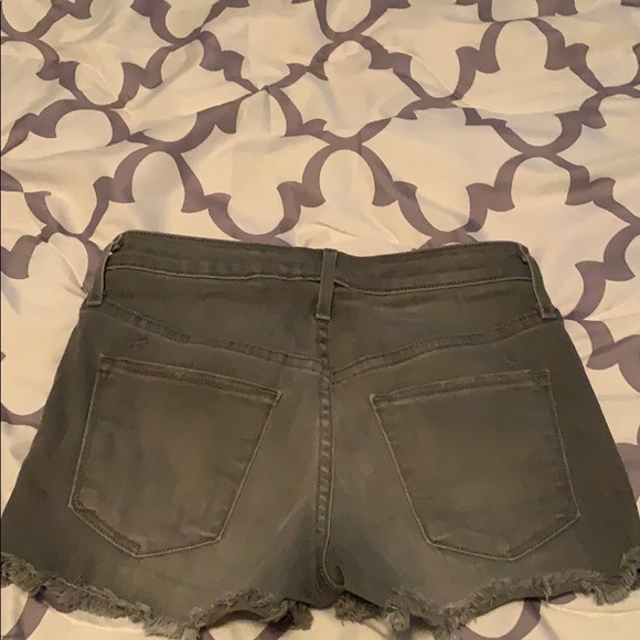 Mossimo High Rise grey cut offs - Picture 2 of 2